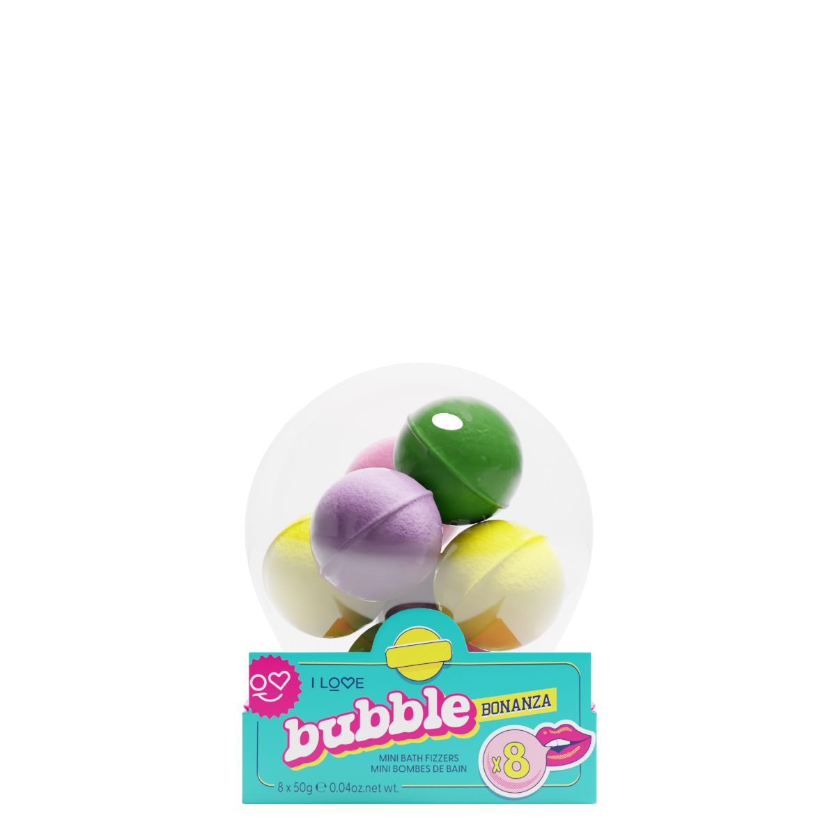 Set mini bombe de baie Bubble Bonanza, 1 bucata, I Love Cosmetics