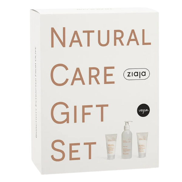 Set Natural Care: crema de fata de zi 50 ml + crema de noapte 50 ml + gel de curatare 190 ml, Ziaja