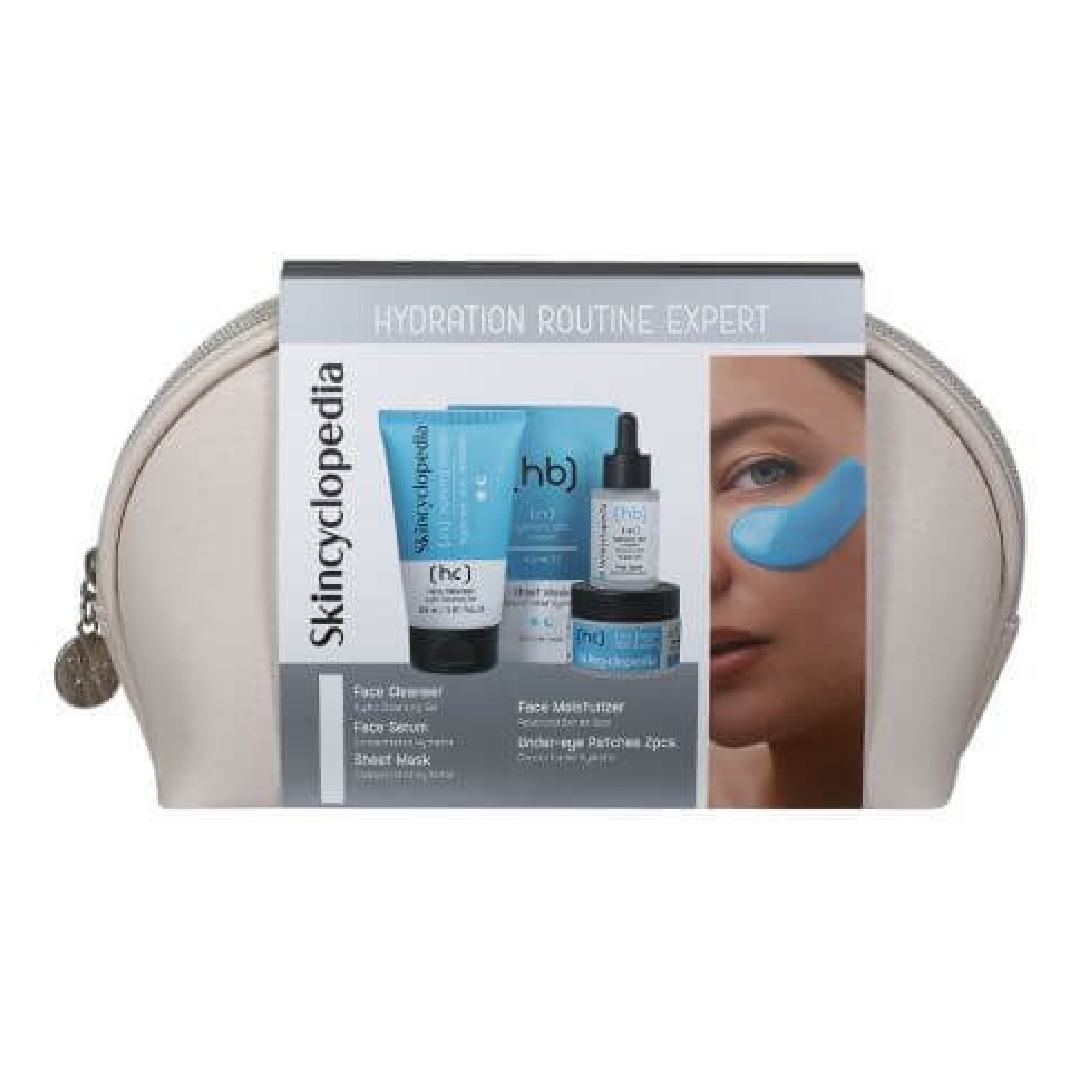 Set pentru hidratarea tenului, Hydration Routine Expert, 5 piese, Skincyclopedia