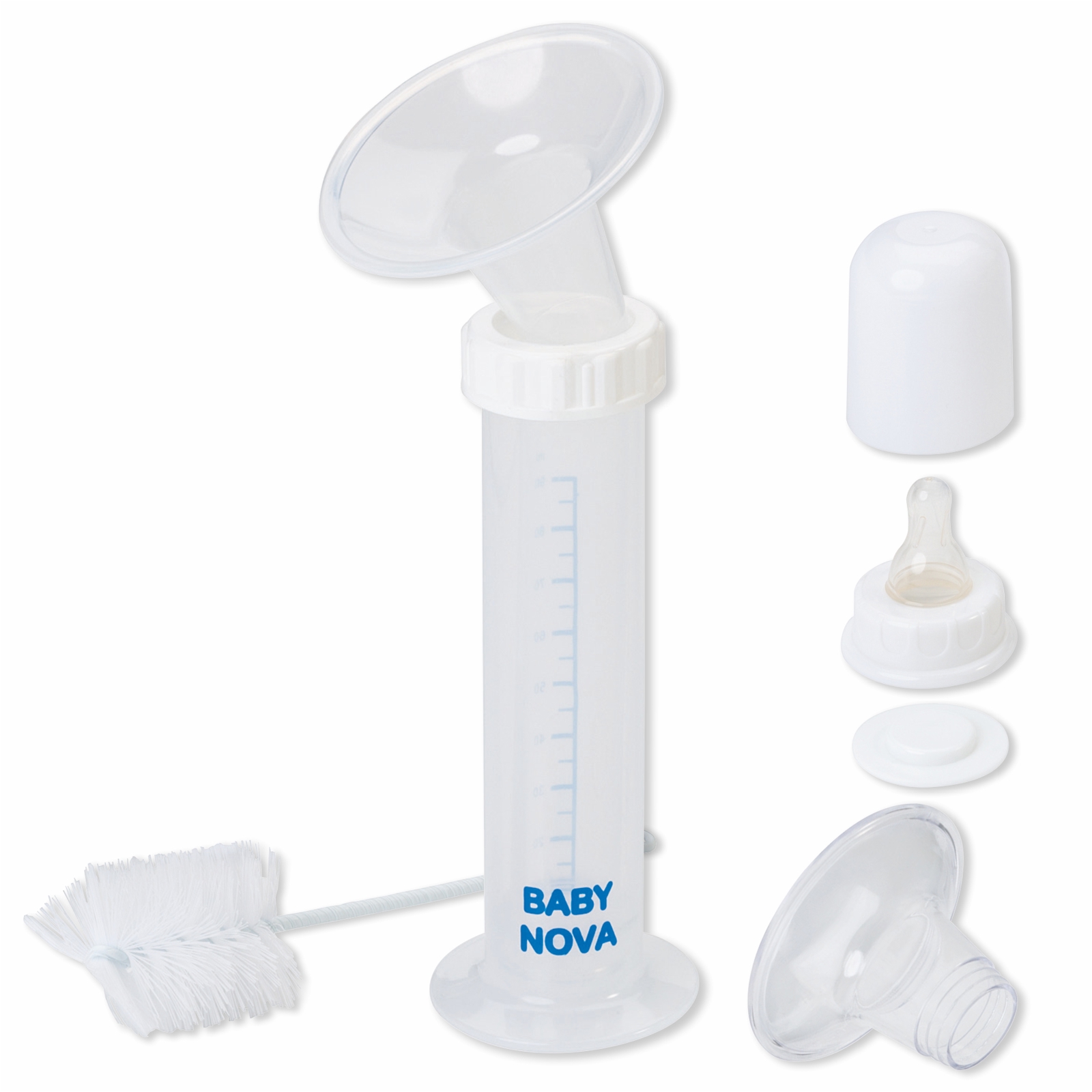 Set pompa de san cu recipient pentru lapte, tetina si perie de curatat, 34240, Baby Nova