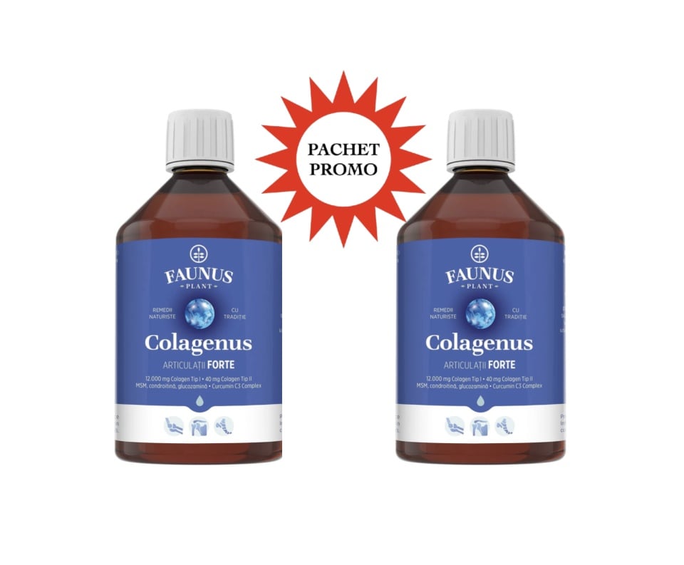 Set Promo 2 buc Colagenus Articulatii Forte, 500 ml, Faunus Plant