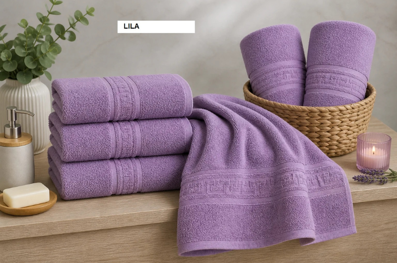 Set prosop GREEK BORDER 100% bbc Lila, Ralex | 2 buc