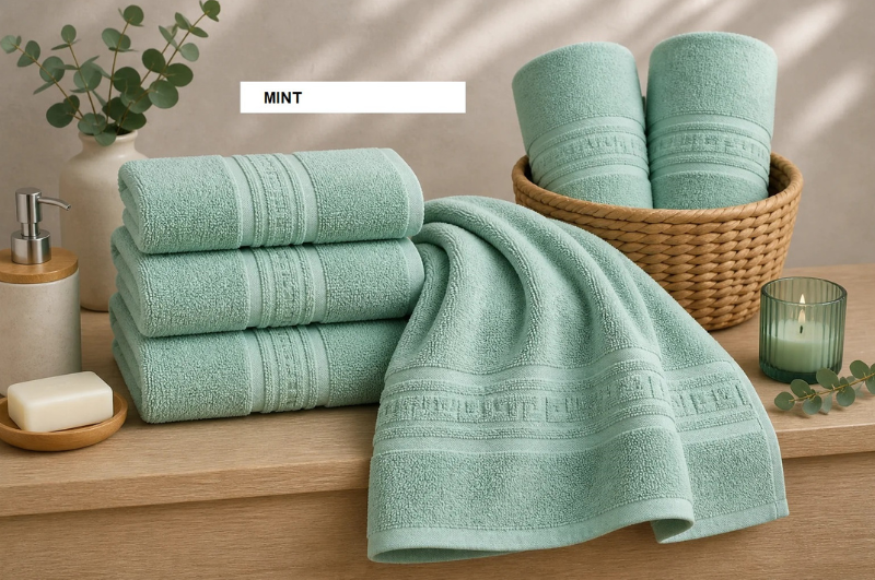 Set prosop GREEK BORDER 100% bbc Mint, Ralex | 2 buc
