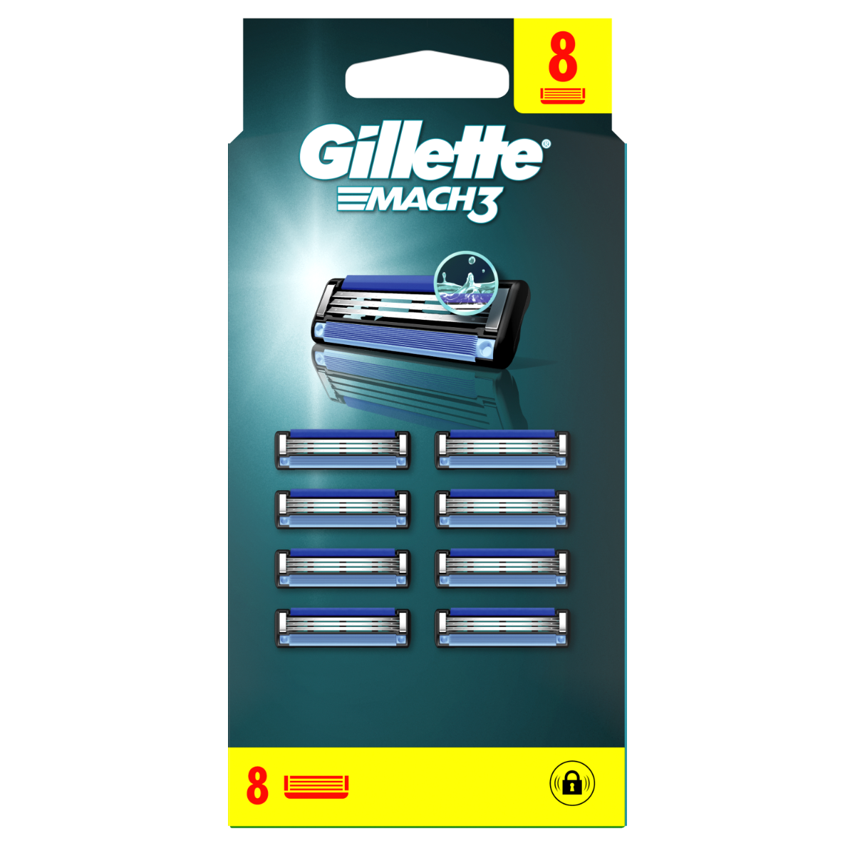 Set rezerve aparat de ras Mach3, 8 bucati, Gillette
