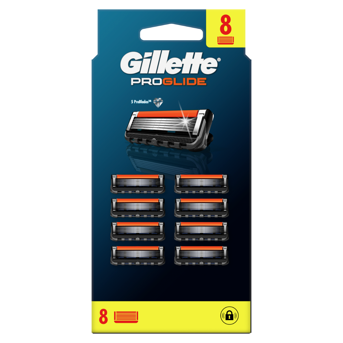 Set rezerve aparat de ras Proglide, 8 bucati, Gillette