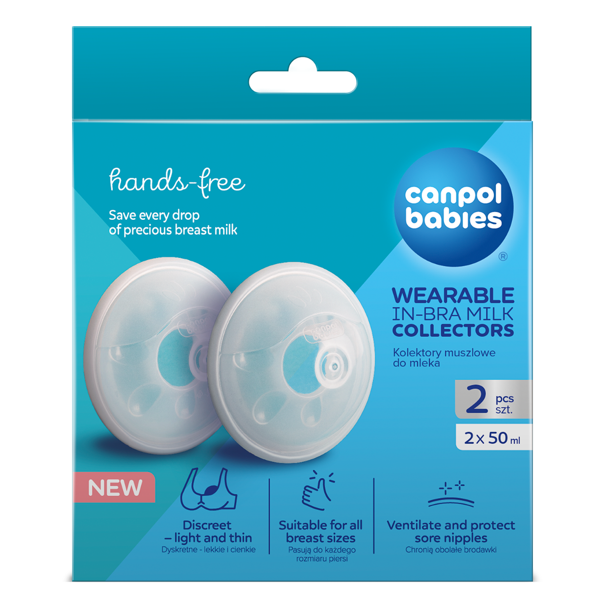 Set scoica colectoare de lapte 1/700, 2 bucati, Canpol babies