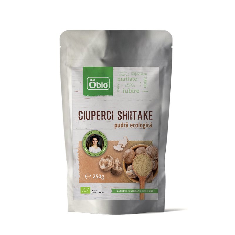 Shiitake pudra bio 250g Obio