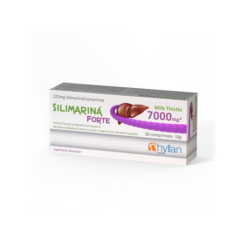 Silimarina Forte 7000 mg, Hyllan Pharma | 30 comprimate