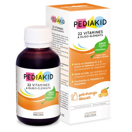 Sirop 22 de Vitamine si Oligoelemente, 125 ml, Pediakid