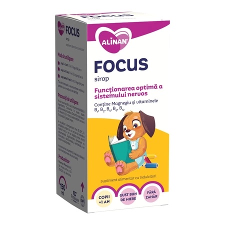 Sirop Alinan Focus, 150ml, Fiterman