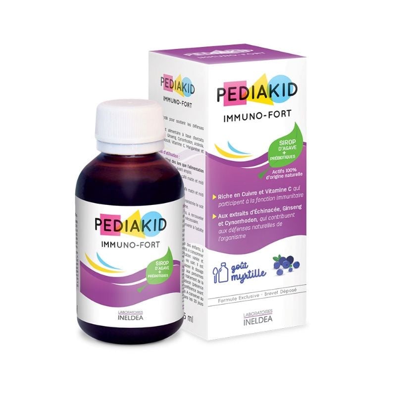Sirop cu gust de afine Imuno-Fort, 125 ml, Pediakid