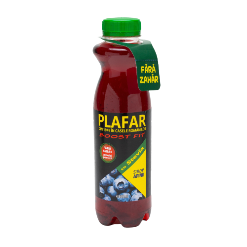 Sirop de afine Boost Bit cu stevie, 500ml, Plafar