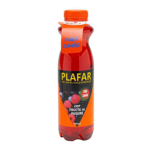 Sirop de fructe de padure cu zero zahar, 500ml, Plafar