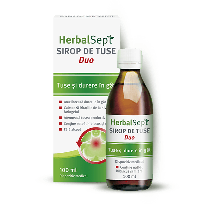 Sirop de tuse HerbalSept Duo, Zdrovit | 100 ml