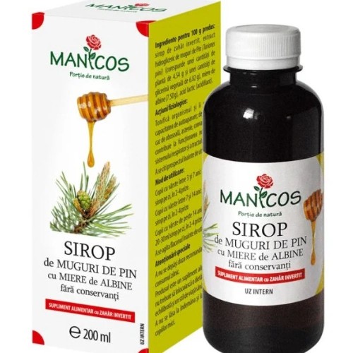 Sirop Expectorant Fara Zahar 200ml Manicos