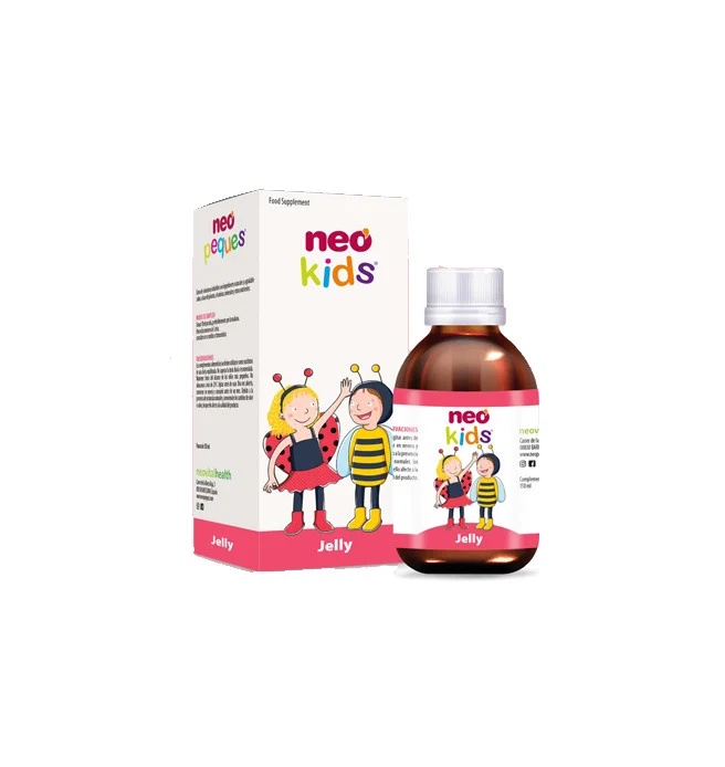 Sirop Jelly pentru crestere cu laptisor de matca si spirulina, 150ml, Neo Kids