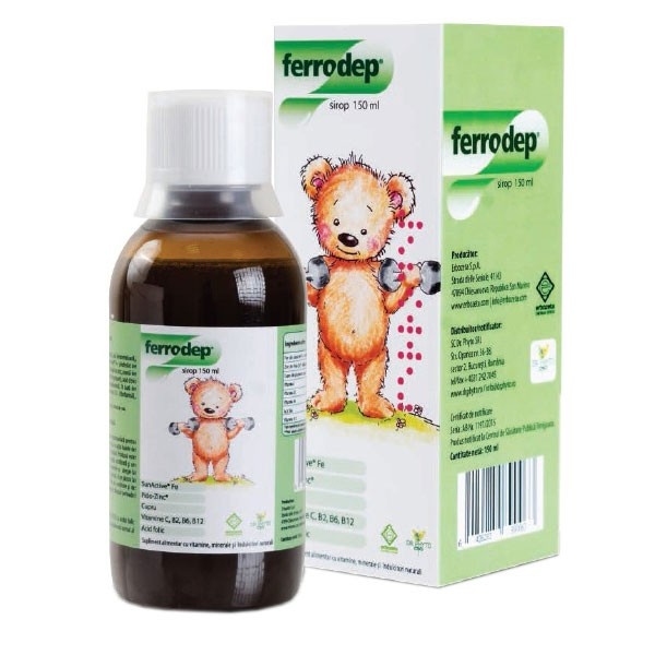 Sirop pentru copii Ferrodep, 150 ml, Dr. Phyto