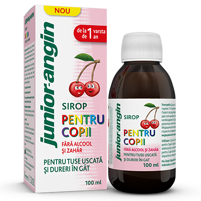Sirop pentru copii - Junior Angin, 100ml, Klosterfrau