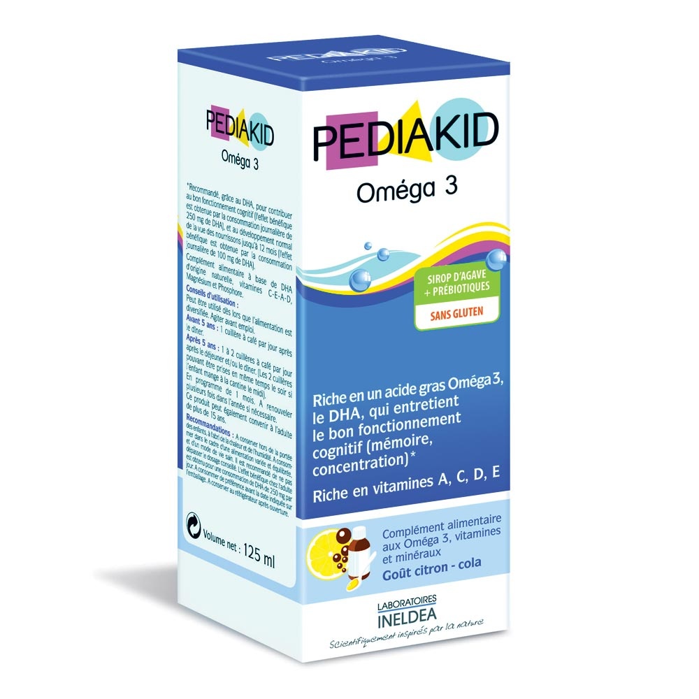 Sirop pentru copii Omega 3, 125ml, Pediakid