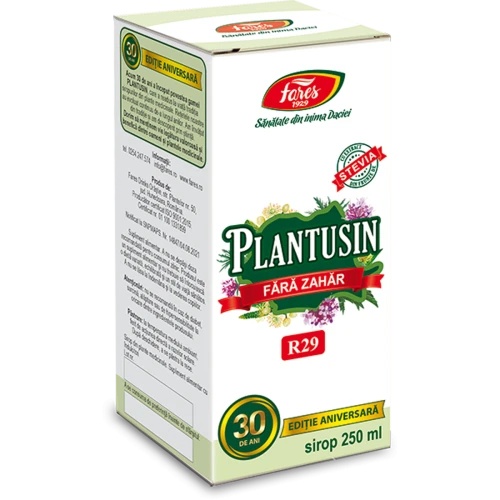 Sirop Plantusin pentru diabetici, R29, 250 ml, Fares