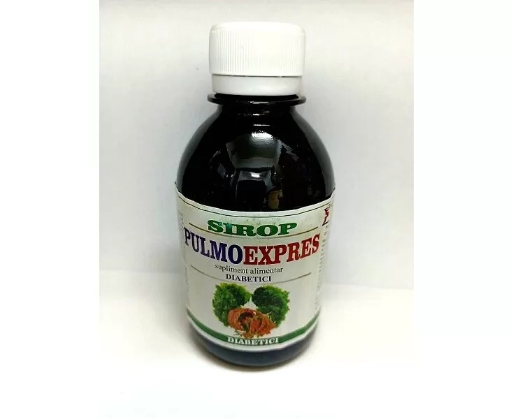 Sirop Pulmo-Expres pentru diabetici, 200ml, Elidor