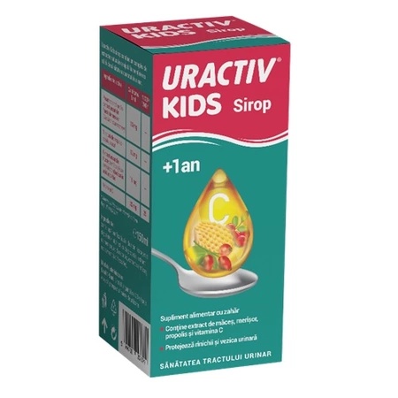 Sirop Uractiv Kids 1an+, 150ml, Terapia