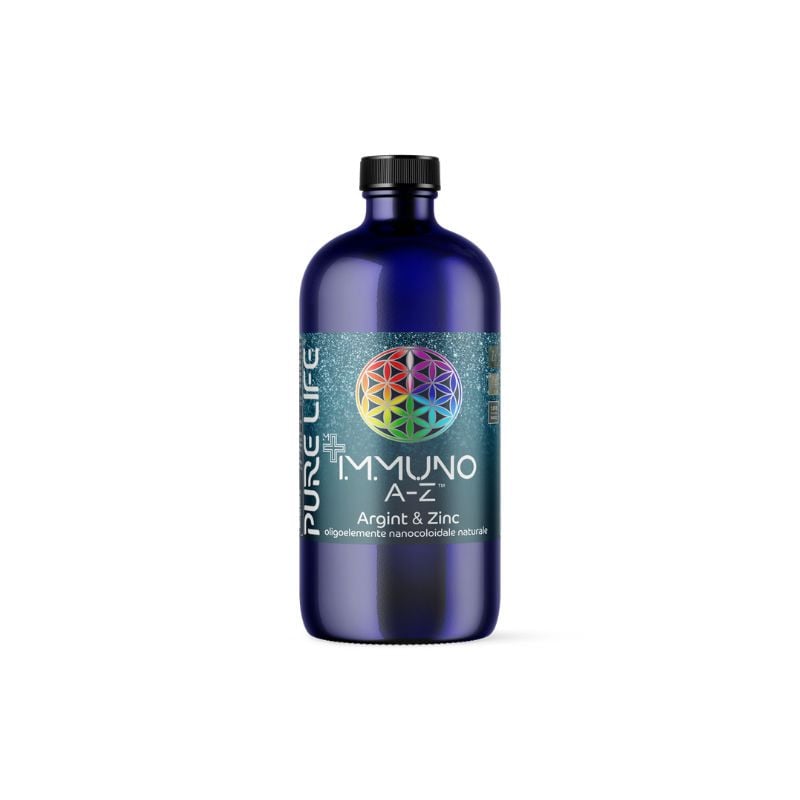 Solutie nanocoloidala cu argint si zinc Imuno A-Z, 480ml, Pure Life