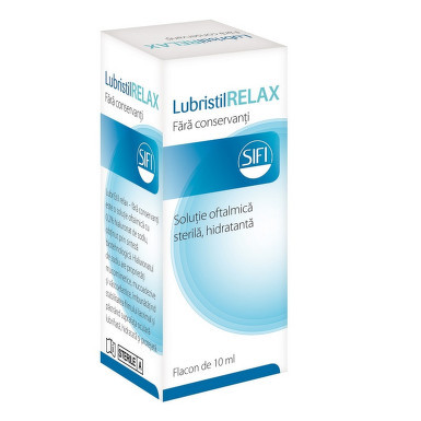Solutie oftalmica hidratanta sterila - Lubristil Relax, 10 ml, Sifi