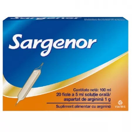 Solutie orala Sargenor, 20 fiole, Meda Pharma