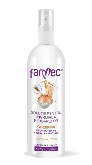 Solutie pentru ingrijirea picioarelor cu glicerina, 200ml, 630, Farmec
