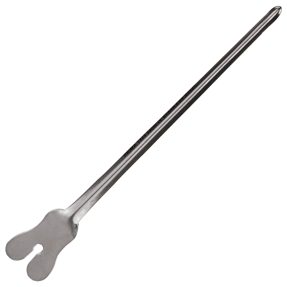 Sonda canelata PRIMA, inox, 14cm