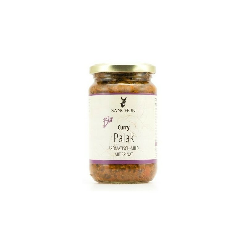 Sos curry Palak bio 330ml Sanchon