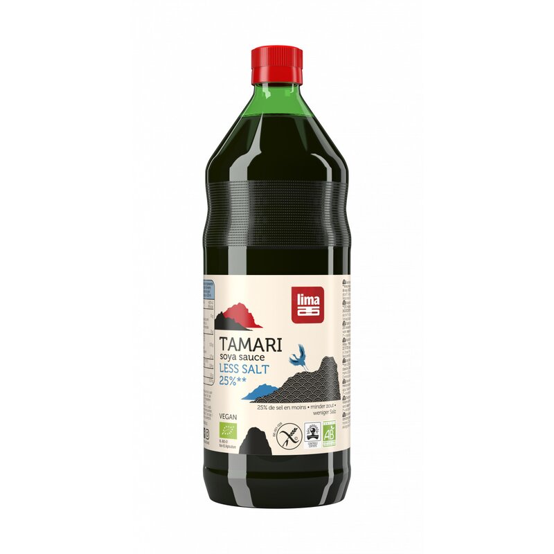 Sos de soia tamari cu continut redus de sare bio 250ml Lima