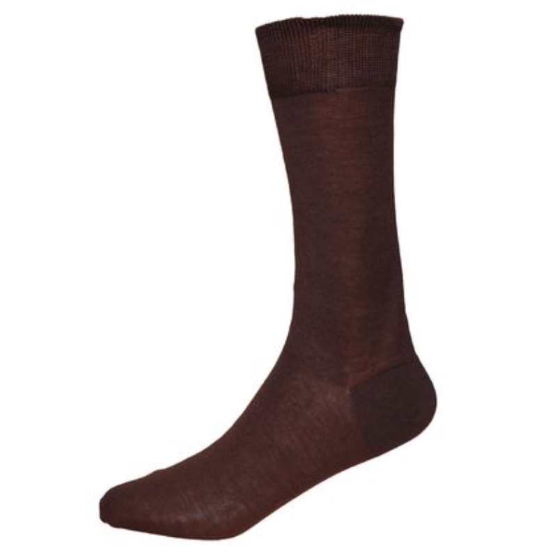 Sosete barbati premium bbc mercerizat 820101 Maron 42-43, Calzemoda