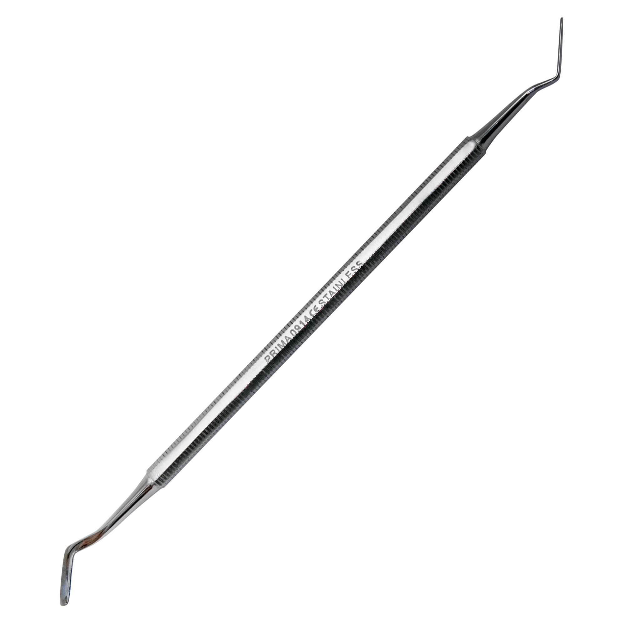 Spatula bucala din inox, PRIMA, cu 2 capete, 17cm