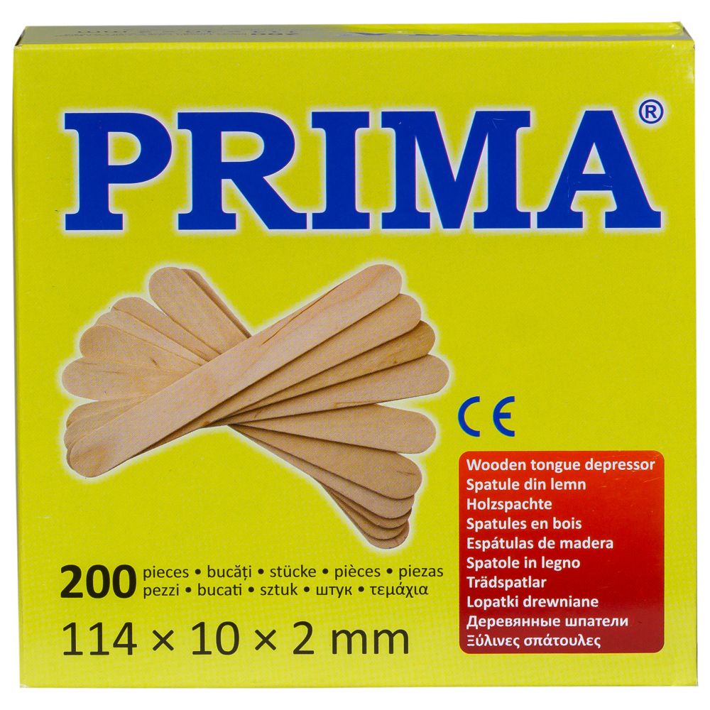 Spatule din lemn de unica folosinta PRIMA, diverse marimi, uz medical si cosmetic