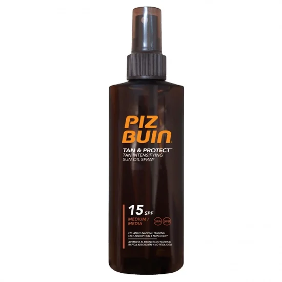 Spray accelerare bronz SPF15 Tan&Protect, Piz Buin | 150 ml
