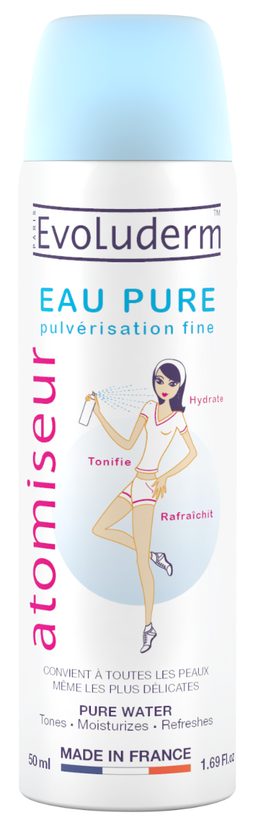 Spray apa pura pentru fata si corp, 50ml, Evoluderm