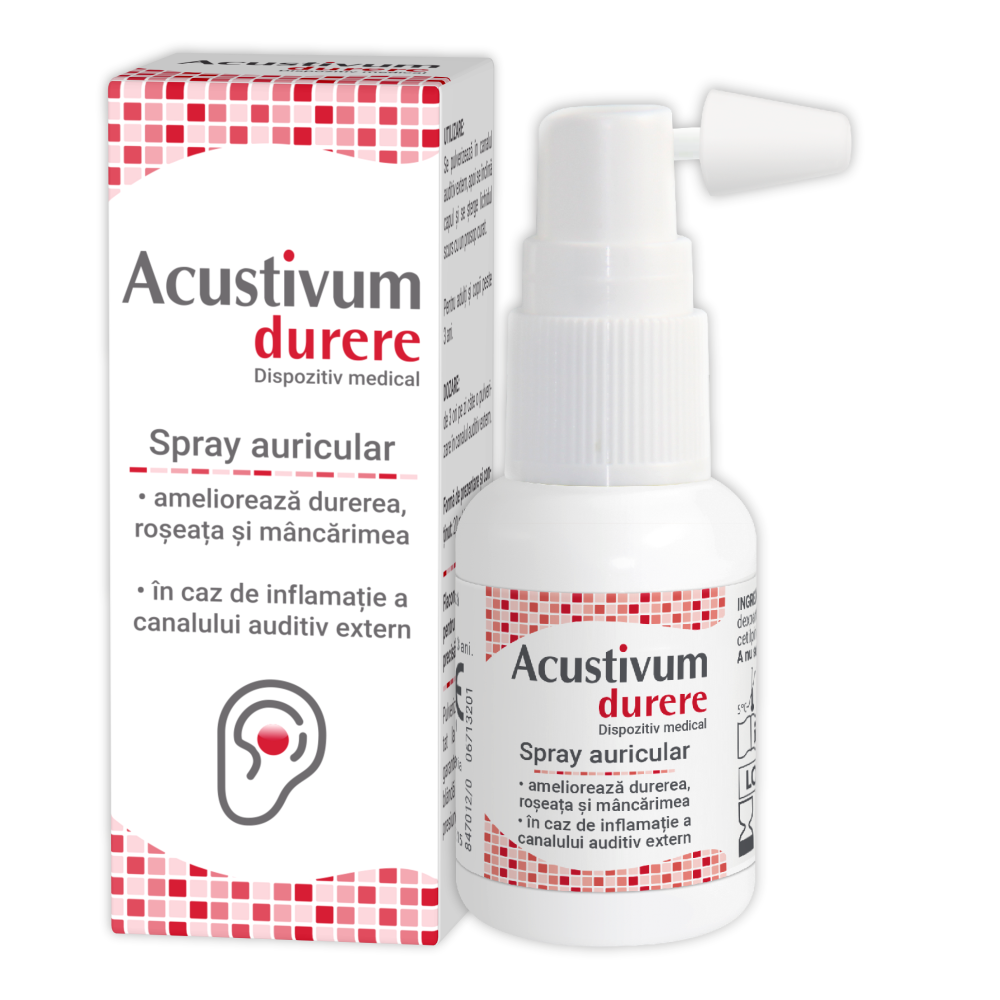 Spray auricular Acustivum, 20ml, Zdrovit