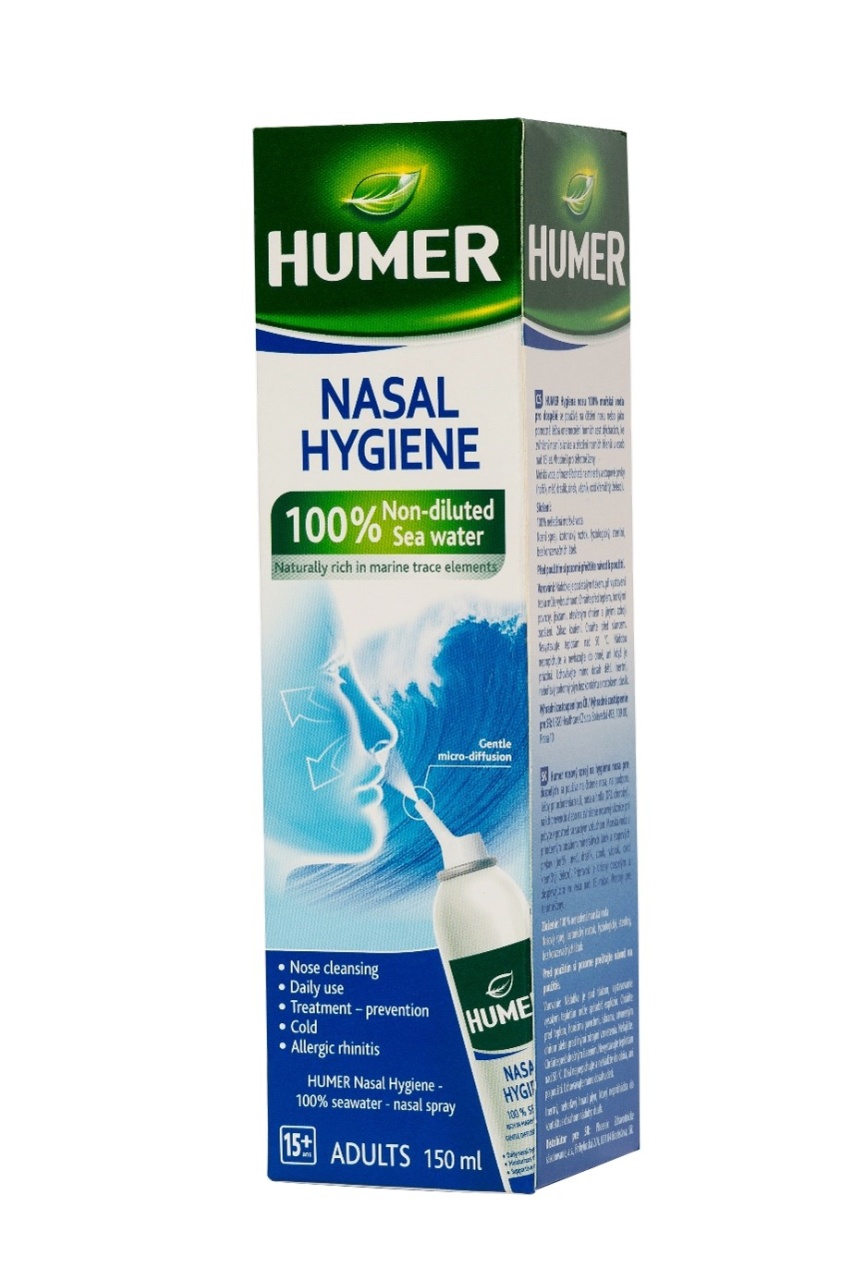 Spray cu 100% apa de mare pentru adulti, 150 ml, Humer