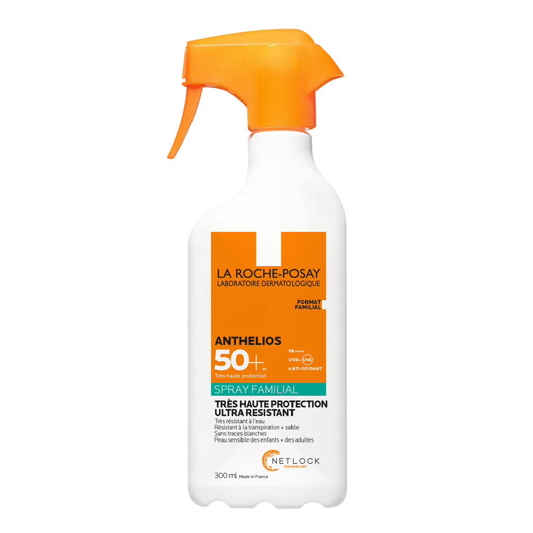 Spray fara parfum cu protectie solara SPF50+ Anthelios Family, 300 ml, La Roche-Posay