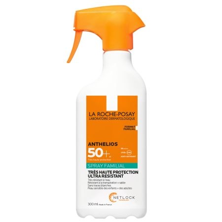 Spray fara parfum de corp cu protectie solara SPF 50+ Anthelios Family, 300 ml, La Roche-Posay