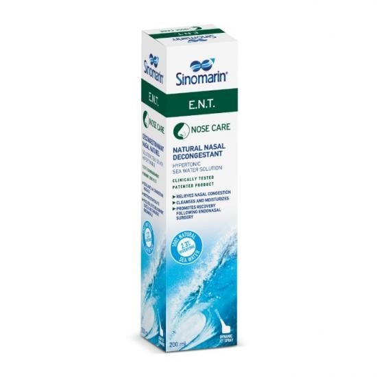 Spray nazal decongestionant hipertonic Sinomarin ENT, 200 ml, Rontis