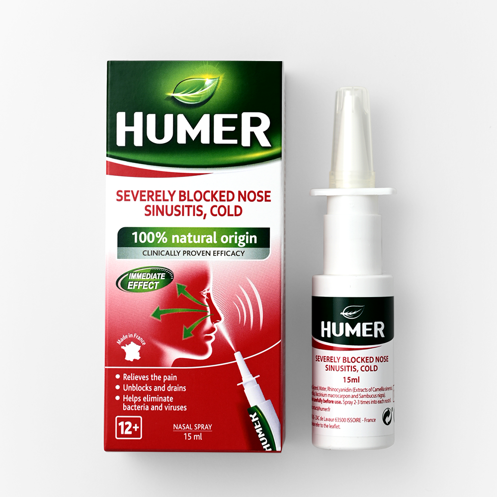 Spray nazal Humer sinuzita, nas infundat, raceala | 15 ml