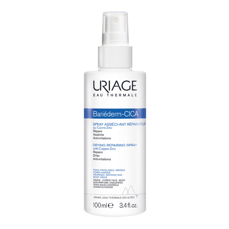 Spray reparator pentru pielea iritata Bariederm Cica, 100ml, Uriage