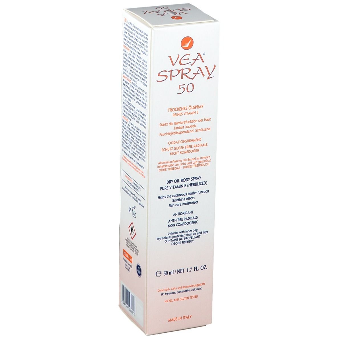 Spray ulei uscat si vitaminaE pura nebulizata VEA50, 50ml, Hulka