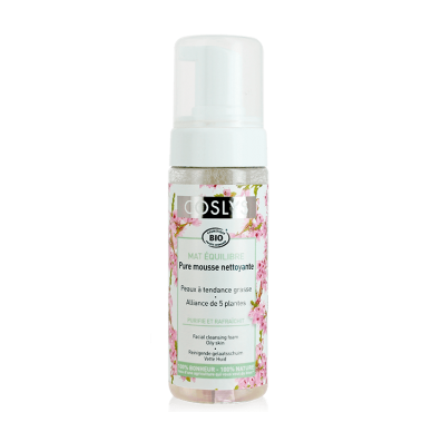 Spuma bio de curatare fara sapun pentru ten gras cu salvie si iedera, 150ml, Coslys