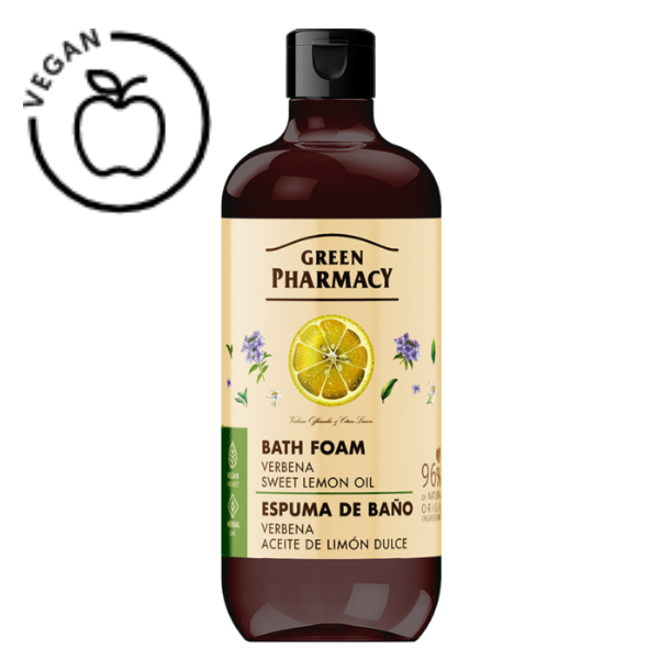 Spuma de baie Verbena si Ulei de Lamaie Dulce, Green Pharmacy | 500 ml