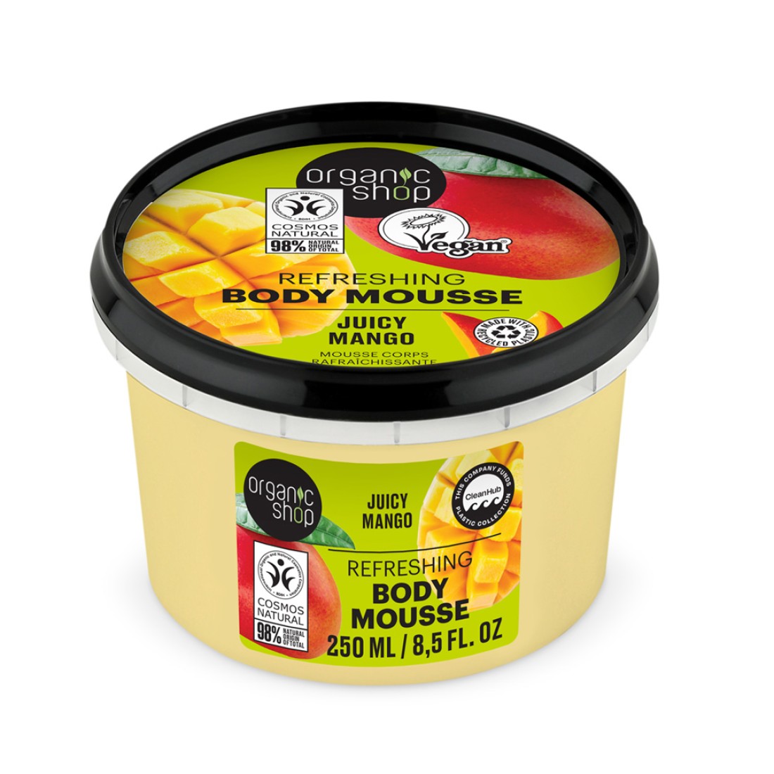 Spuma de corp Juicy Mango Body Mousse, 250ml, Organic Shop