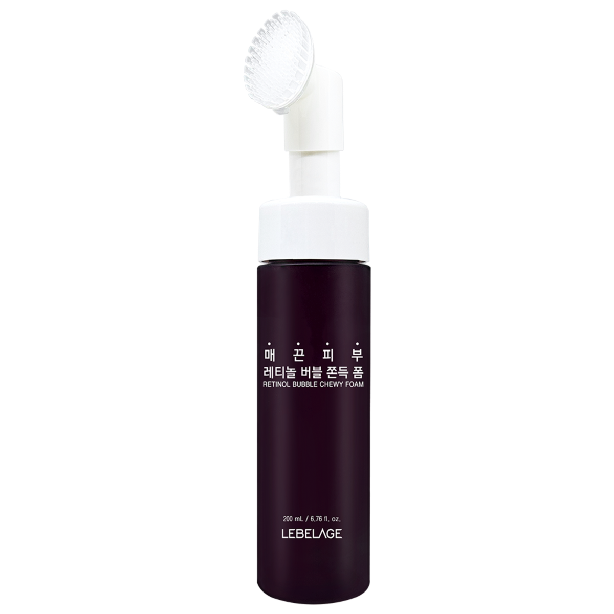 Spuma de curatare cu Retinol si perie din silicon, 200ml, Lebelage